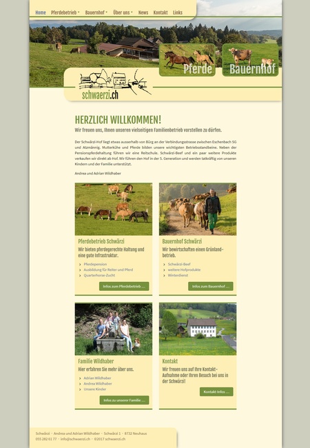 Screenshot der Webseite Schwärzi